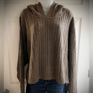Express boxy hooded sweater